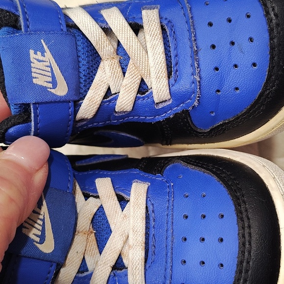 Nike Court Borough Mid 2 Td Trainers Black Game Royal Sz 5C DM8874-001 - Picture 10 of 10